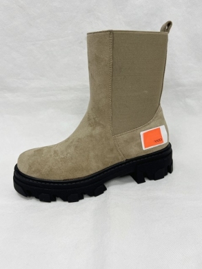 Botki damskie na płaskim (36-41) HBL-12 KHAKI