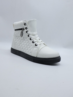 Botki damskie ocieplane na płaskim (36-41) 81312-4 WHITE