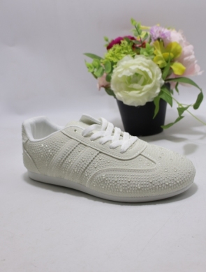 Buty sportowe damskie na płaskim (36-41) BO-902 WHITE