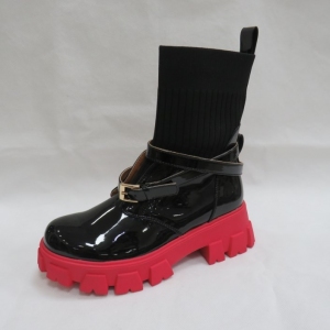 Botki damskie na płaskim (36-41) A7515RED