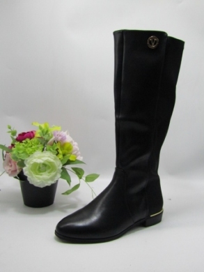 Kozaki damskie na płaskim (36-41) K305 BLACK
