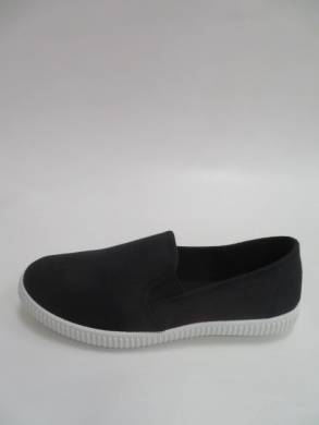 Tenisówki damskie na płaskim (36-41) 1012-1 BLACK