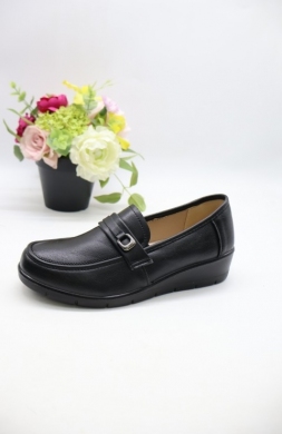 Półbuty damskie na płaskim (36-41) C605 BLACK