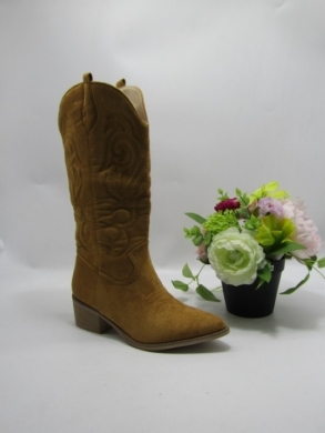 Kozaki damskie na obcasie (36-41) HQ331 CAMEL