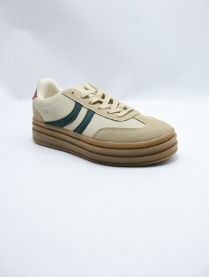 Buty sportowe damskie na płaskim (36-41) I520 BEIGE