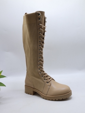 Kozaki damskie na płaskim (36-40) RXJ190 KHAKI