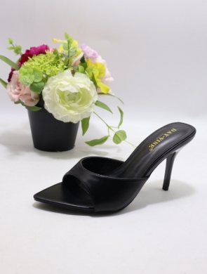 Klapki damskie na szpilce (36-41) 38-11 BLACK