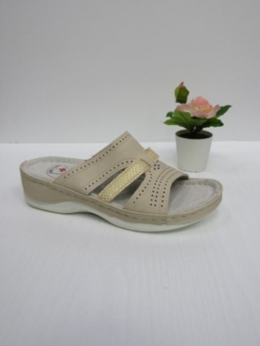 Klapki damskie na koturnie (36-42) 2290 BEIGE