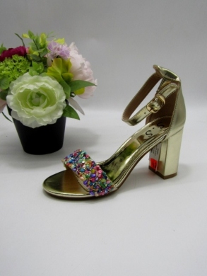 Sandały damskie na obcasie (36-41) B8109 GOLD