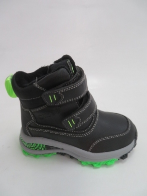 Botki chłopięce ocieplane (26-31) H276 BLACK/GREEN