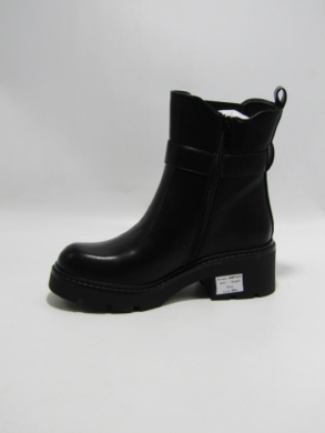 Botki damskie ocieplane na obcasie (36-41) AM7525 BLACK