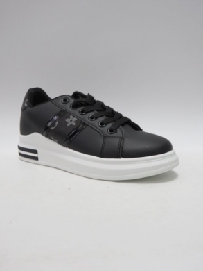 Buty sportowe damskie na płaskim (36-41) DF738 NERO
