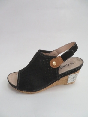 Sandały damskie na koturnie (36-41) J5306-1 BLACK