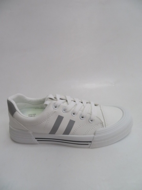 Buty sportowe damskie na płaskim (36-41) XKB-12 WHITE/GREY