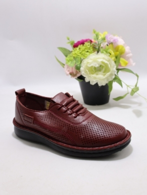 Półbuty damskie na płaskim (36-42) 25152-7 RED