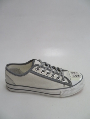 Trampki damskie na płaskim (36-41) WQG-810 WHITE