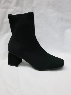 Botki damskie na obcasie (36-41) 1893-1 BLACK