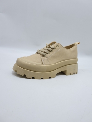 Buty sportowe damskie na płaskim (36-41) LA209 KHAKI
