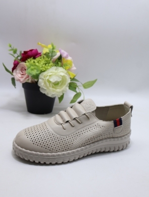 Buty sportowe damskie na płaskim (36-41) BK-611 BEIGE