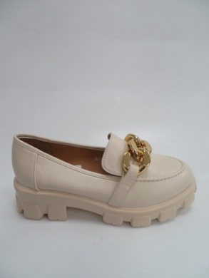 Mokasyny damskie na koturnie (36-42) TH513 BEIGE