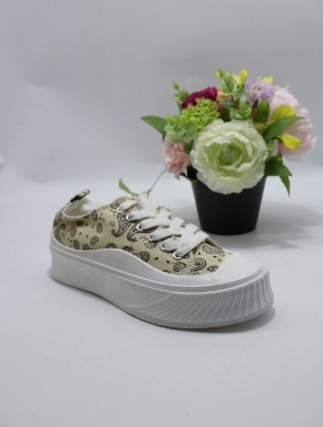 Trampki damskie na płaskim (36-41) LA207 BEIGE