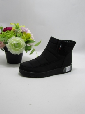 Botki damskie ocieplane na płaskim (36-41) X56-31 BLACK