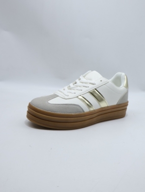 Buty sportowe damskie na płaskim (36-41) D51-316 WH/GOLD