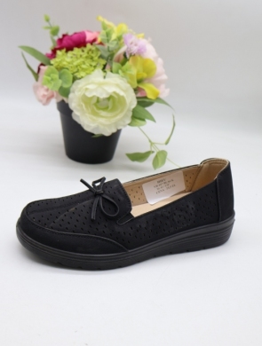Półbuty damskie na płaskim (36-41) VR617 BLACK