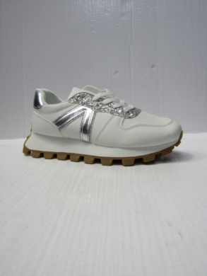 Buty sportowe damskie na płaskim (36-41) 88-180 WHITE