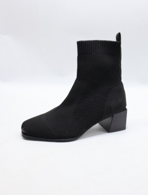 Botki damskie na obcasie (36-41) 9659A BROWN