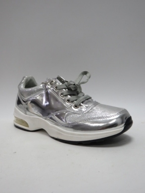 Buty sportowe damskie na płaskim (36-41) 7725 SILVER
