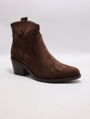 Botki damskie na obcasie (36-41) H253 BROWN