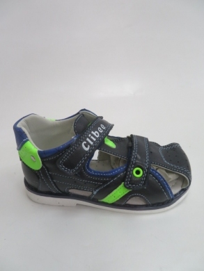 Sandały chłopięce (20-25) AB238 DBLUE/GREEN