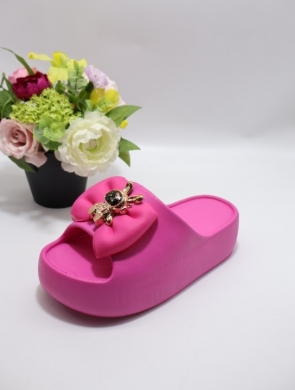 Klapki damskie na koturnie (36-41) NS847 ROSE