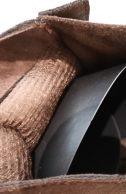 Kozaki damskie ocieplane na płaskim (36-41) CS033 BROWN