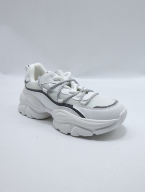 Sneakersy dziewczęce (33-36) EC336 WHITE