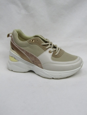 Buty sportowe damskie na płaskim (36-41) XLL-4021 BEIGE