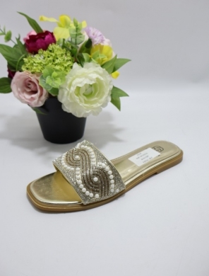Klapki damskie na płaskim (36-41) SQC-90 GOLD