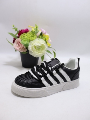 Buty sportowe damskie na płaskim (36-41) AF23-320 BL/WH