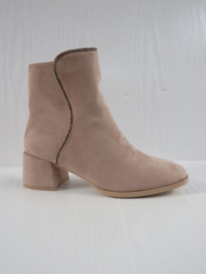 Botki damskie ocieplane na obcasie (36-41) LQ-59 BEIGE