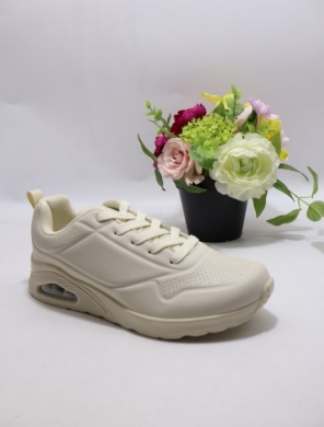 Buty sportowe damskie na płaskim (36-41) XBC25607 BEIGE