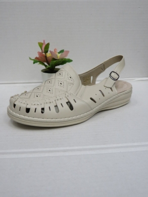 Sandały damskie na koturnie (36-42) F2201 BEIGE