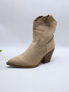 Botki damskie na obcasie (36-41) BM56 KHAKI
