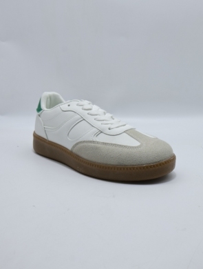 Buty sportowe damskie na płaskim (36-41) C-455 WH/GREEN