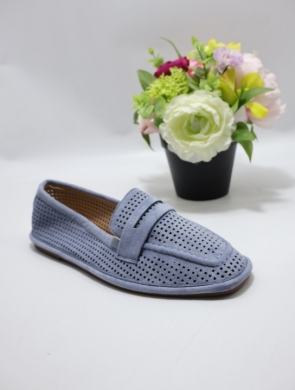 Mokasyny damskie na płaskim (36-41) MO-11 BLUE