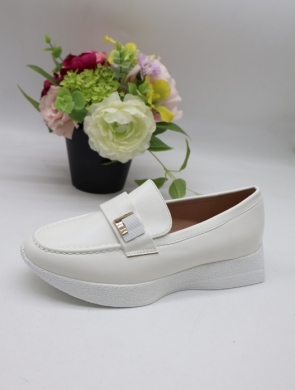 Półbuty damskie na płaskim (36-41) L1675 WHITE