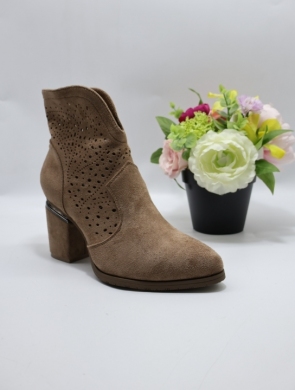 Botki damskie na obcasie (36-41) H2321 COFFE
