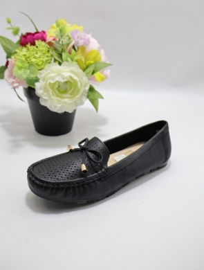 Mokasyny damskie na płaskim (36-41) ARS-95-2 BLACK