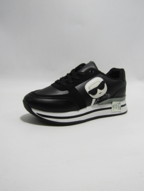Buty sportowe damskie na płaskim (36-41) CK001 WH/BLACK