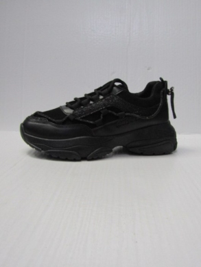 Buty sportowe damskie na płaskim (36-41) 9291 BLACK